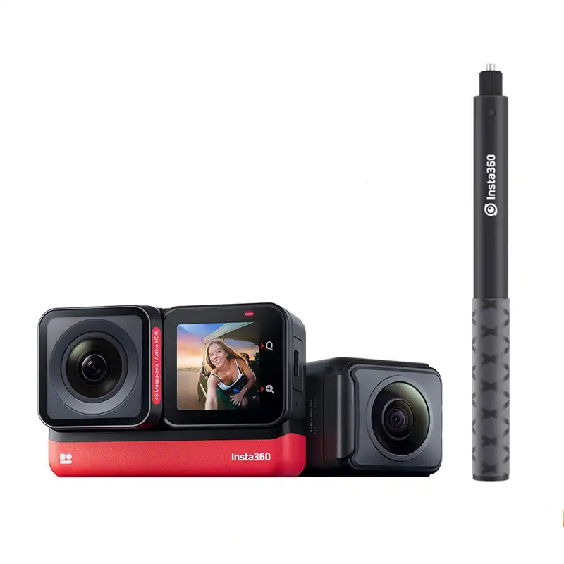 دوربین فیلم برداری ورزشی اینستا 360 مدل INSTA360 ONE RS TWIN EDITION  به همراه لوازم جانبی ضد آب غواصی