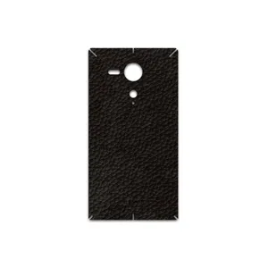 MAHOOT Dark-Brown-Leather Cover Sticker for Sony Xperia SP