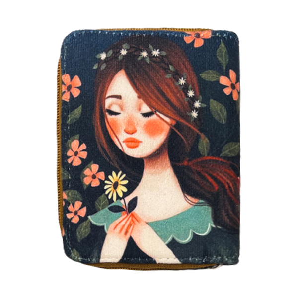 کیف پول دخترانه مدل دخترک کد kk-kpkz-016