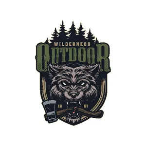 برچسب بدنه خودرو رایسان طرح wolf 2 کد st0141