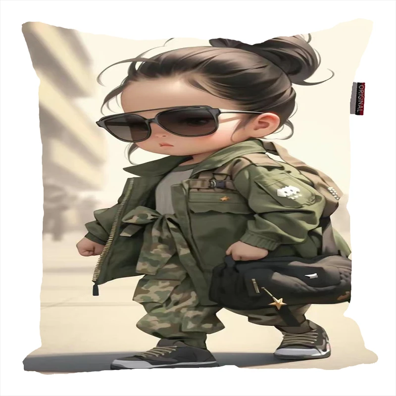 کوسن ناریکو مدل فانتزی طرح دختر کد 04825