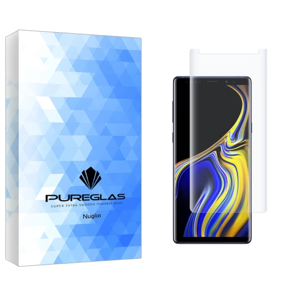 محافظ صفحه نمایش پیور گلس مدل NuGlas UV مناسب برای گوشی موبایل سامسونگ Galaxy Note 9