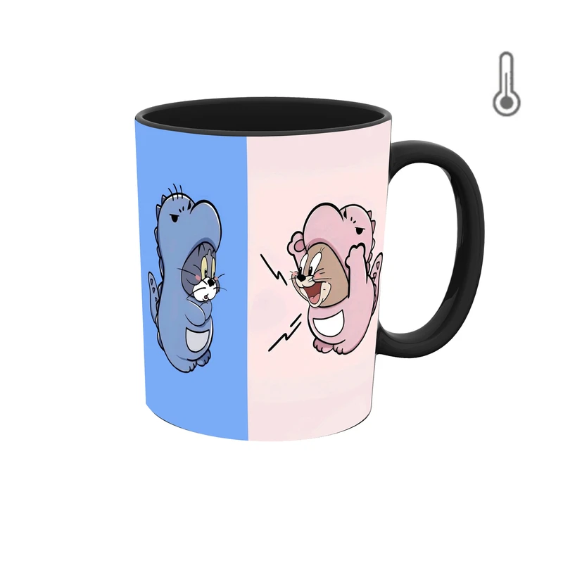 ماگ حرارتی طرح ست بامزه تام و جری 