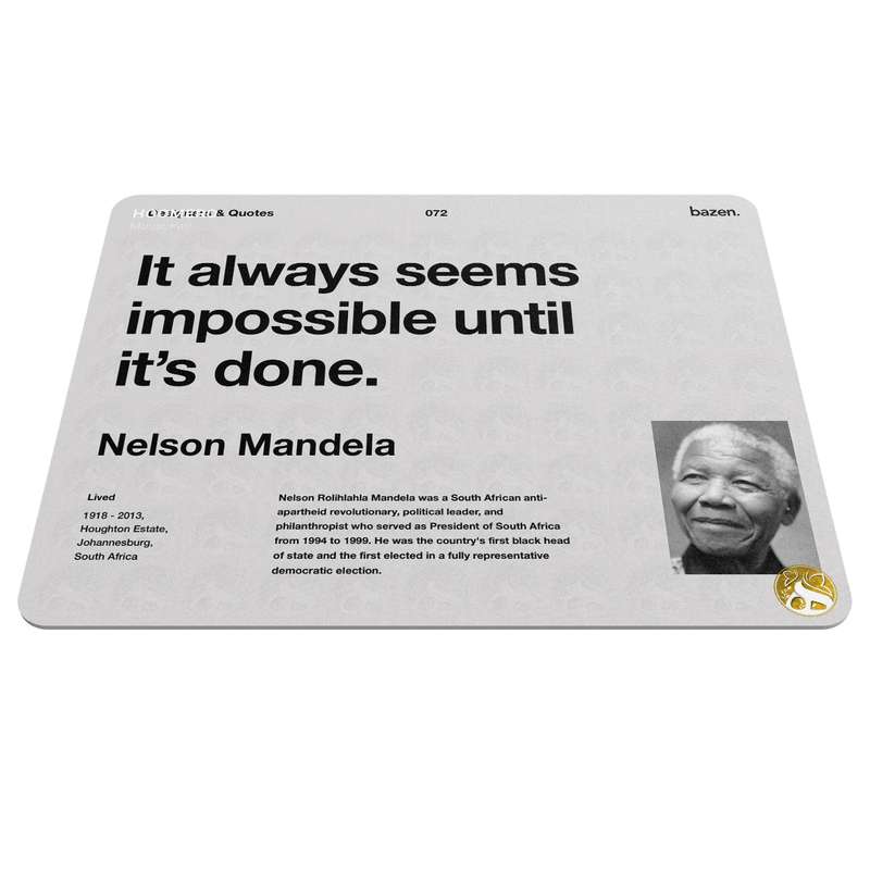 ماوس پد هومرو مدل A6343 طرح بیزینس و جملات انگیزشی