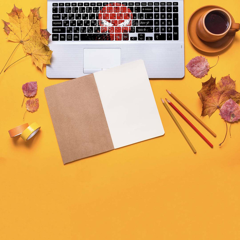 برچسب حروف فارسی کیبورد مدل red venom artwork کد K-357 