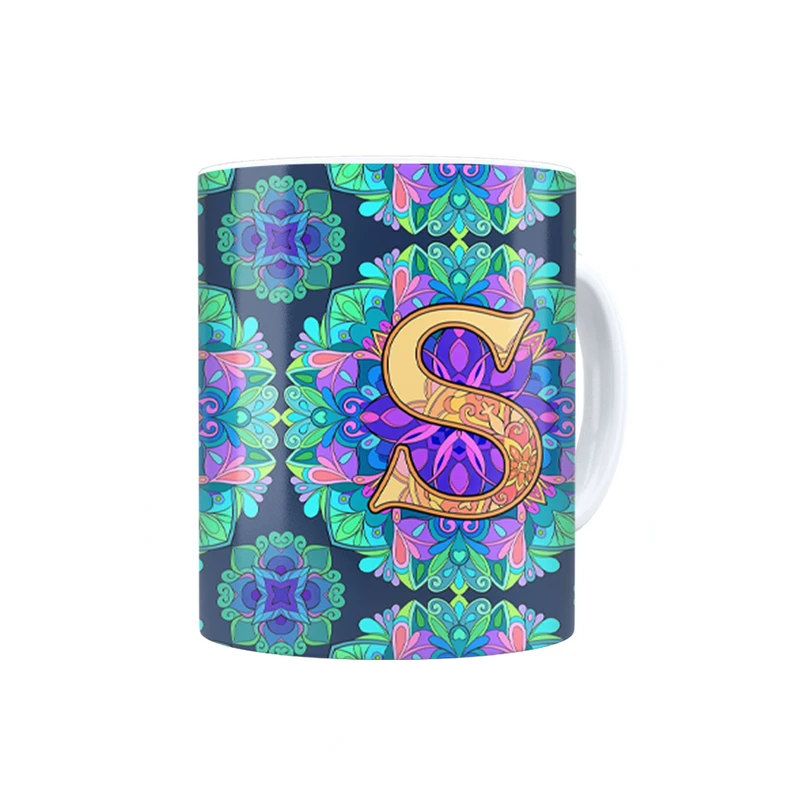 ماگ ترمه طراحان ایده مدل حرف S ماندالا کد cfp2969