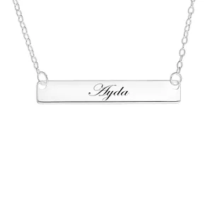 گردنبند نقره زنانه لیردا مدل اسم آیدا mst