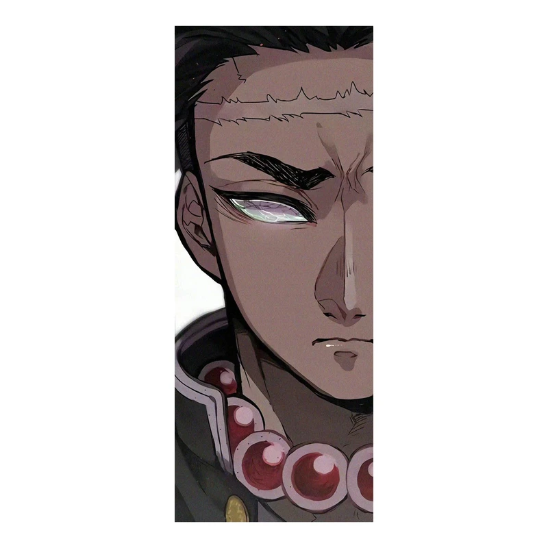 استیکر لپ تاپ و موبایل مدل انیمه طرح شیطان کش گیومی هیمجیما demon slayer Gyomei Himejima کد 822