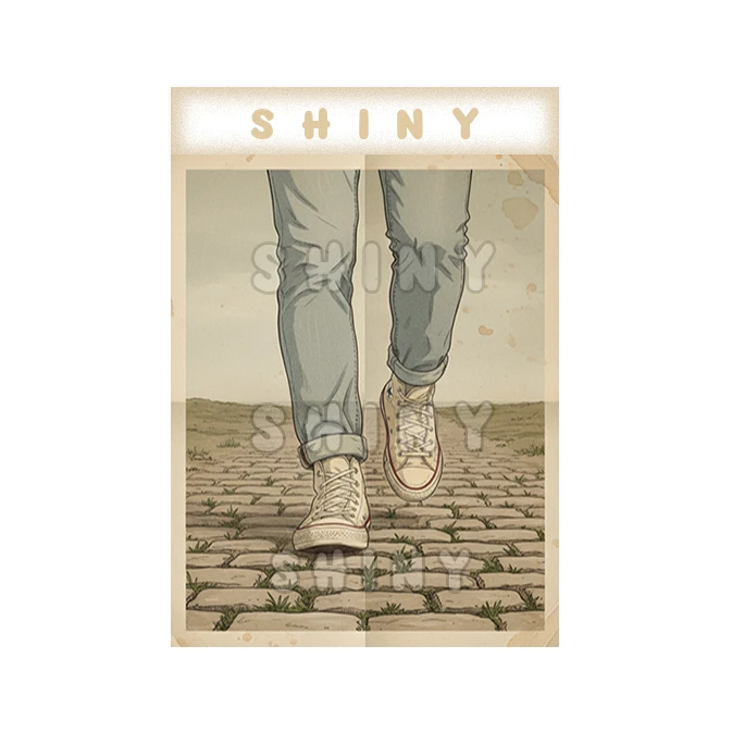 پوستر شاینی مدل وینتیج طرح کتونی آل استار