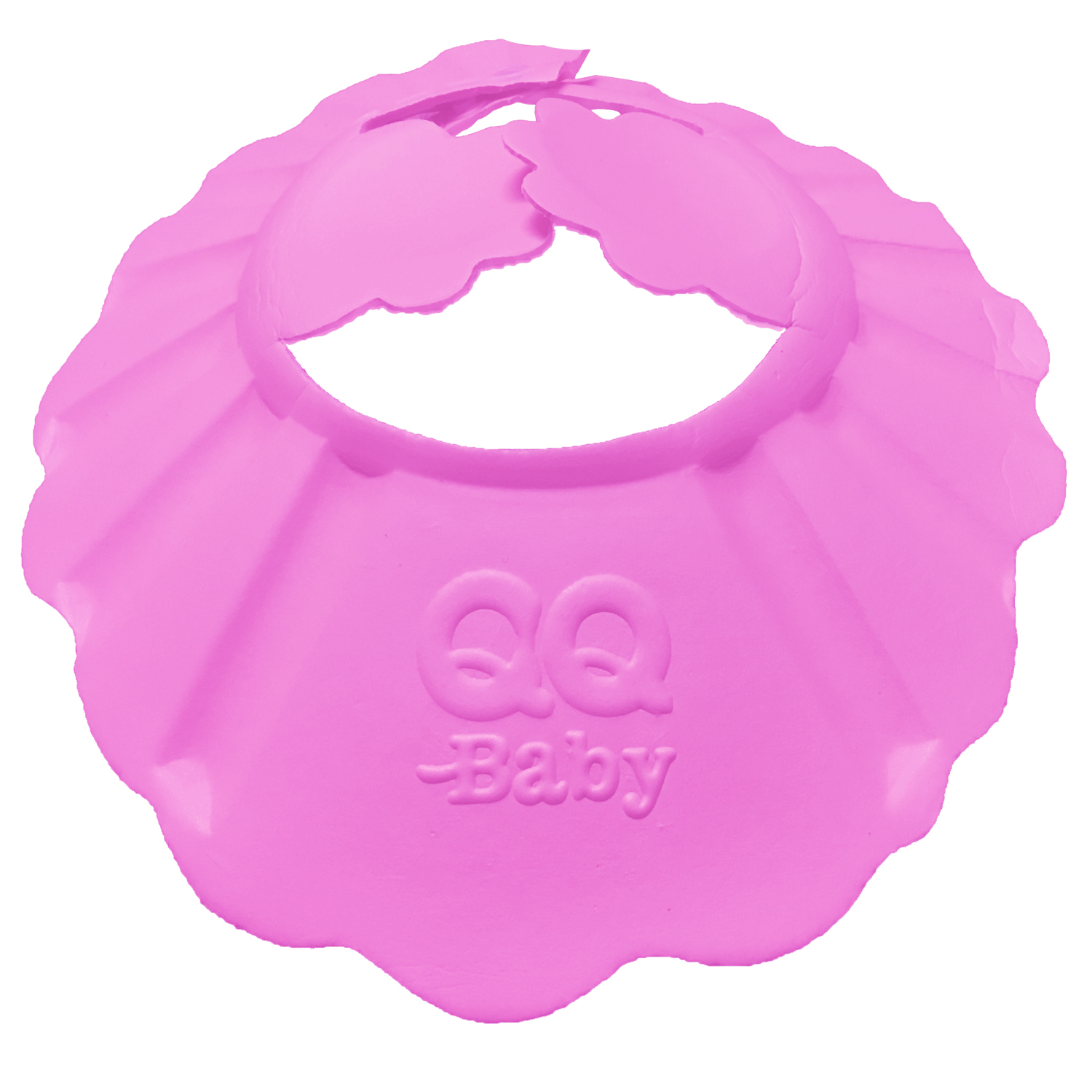 کلاه حمام نوزادی مدل چین دار کد 153 رنگ صورتی