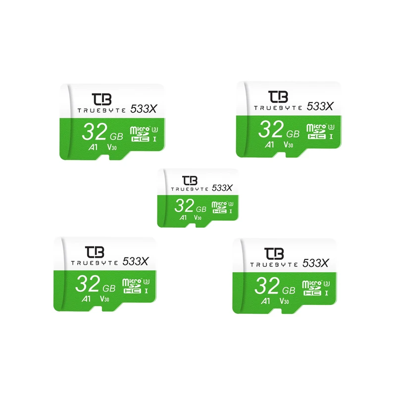 کارت حافظه microSD HC تروبایت مدل 533X-A1-V30 کلاس 10 استاندارد UHS-I U3 سرعت 80MBps ظرفیت 32 گیگابایت بسته 5 عددی