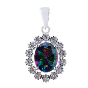 آویز گردنبند نقره زنانه بازرگانی میلادی کد PKR_161