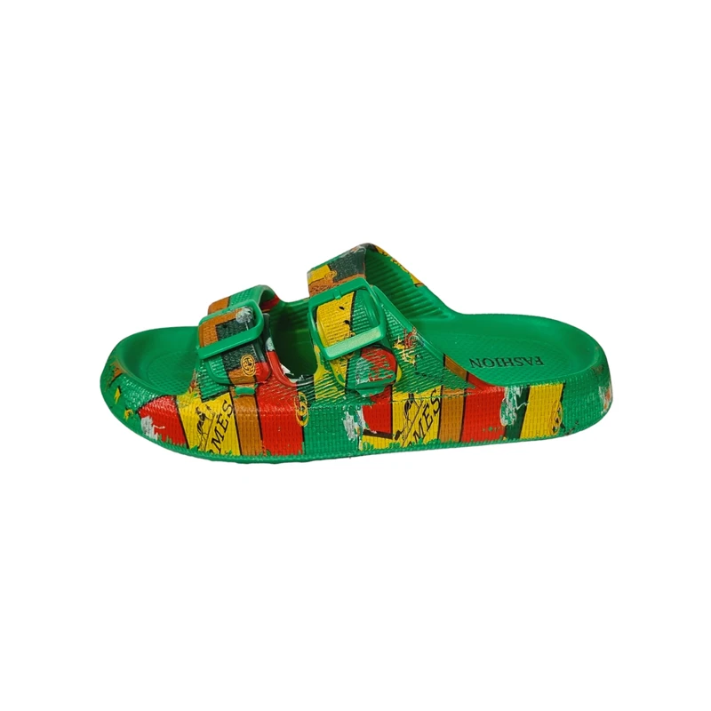 دمپایی زنانه زیتون مدل کاسپین GR-007