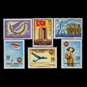 تمبر یادگاری مدل خارجی مجموعه 6 عددی 