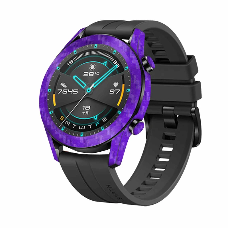برچسب ماهوت طرح Purple-Fiber مناسب برای ساعت هوشمند هوآوی Watch GT2