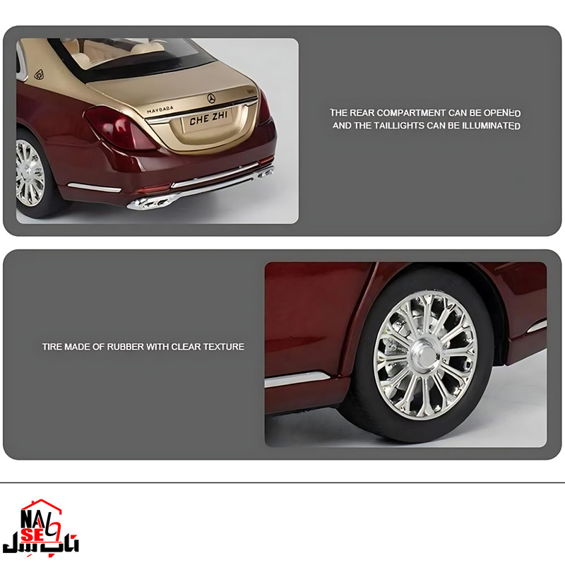 ماکت ماشین ناب سل مدل بنز میباخ دودزا S600 کد MERCEDES BENZ MAYBACH S600