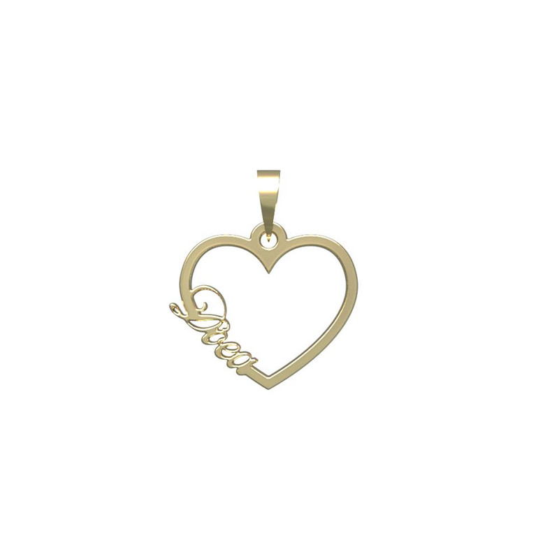 آویز گردنبند طلا 18 عیار زنانه مدوپد مدل اسم دعا doea کد PB1-10381