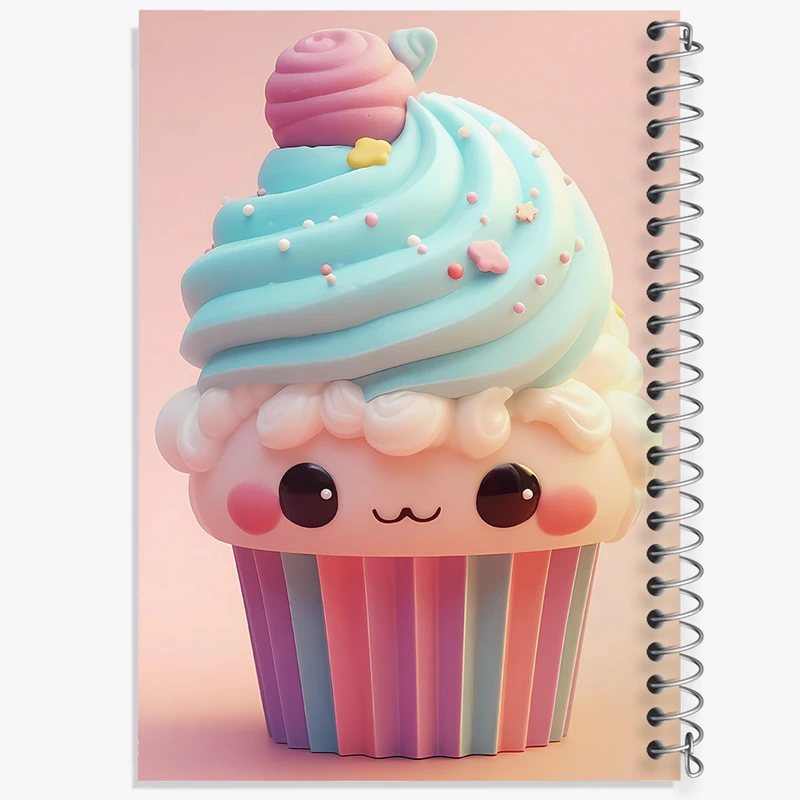 دفتر ژورنال نویسی 50 برگ خندالو مدل نقطه ای طرح کیک و شیرینی پزی کد 36672