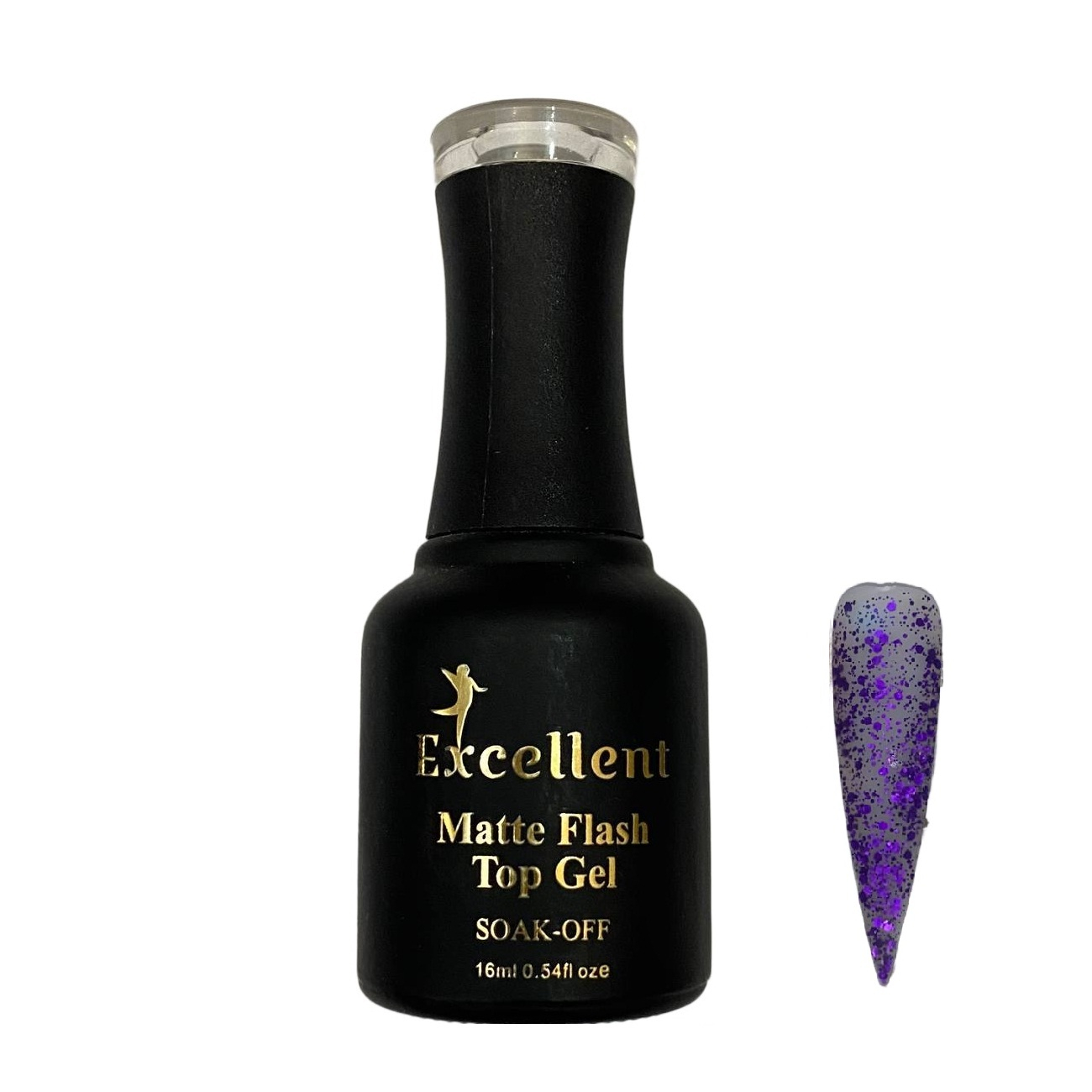 تاپ ژل ناخن اکسلنت مدل Matte Flash شماره MF09