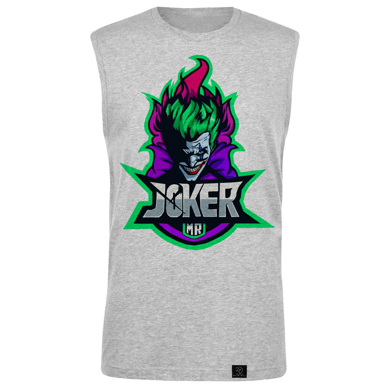 تاپ مردانه 27 مدل Joker کد B04 رنگ طوسی