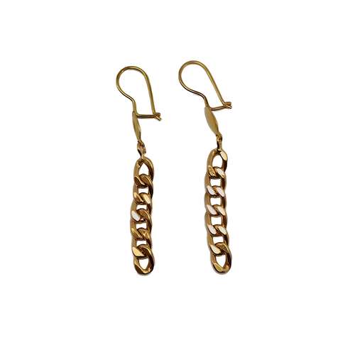 گوشواره آویزی طلا 18 عیار زنانه نوا گلد مدل 16