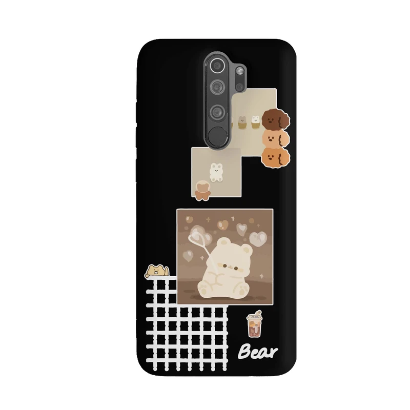 کاور قاب گوشی طرح قاب عکس خرس دخترونه کد k854 مناسب برای گوشی موبایل شیائومی Redmi Note 8 Pro