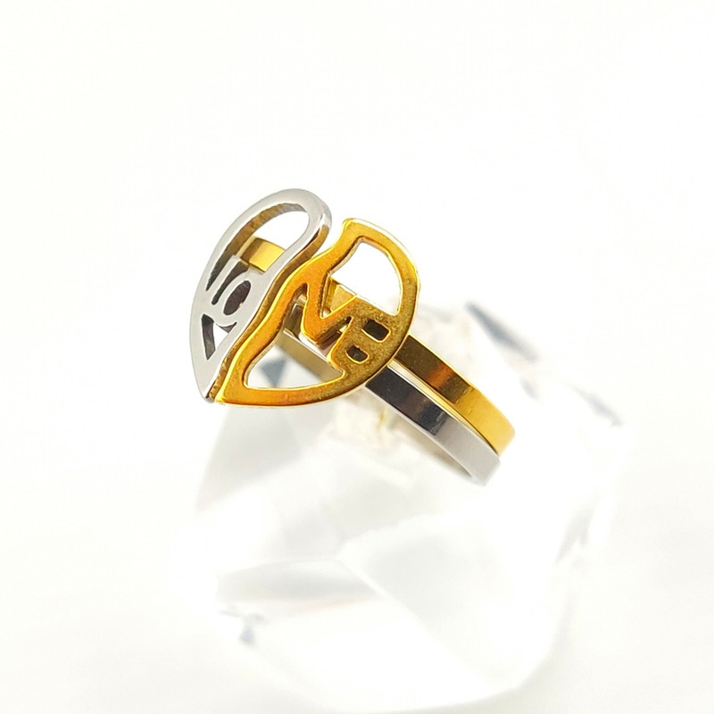 انگشتر زنانه مدل لاو و قلب LE02 بسته 2 عددی انگشتر زنانه مدل لاو و قلب LE02 بسته 2 عددی