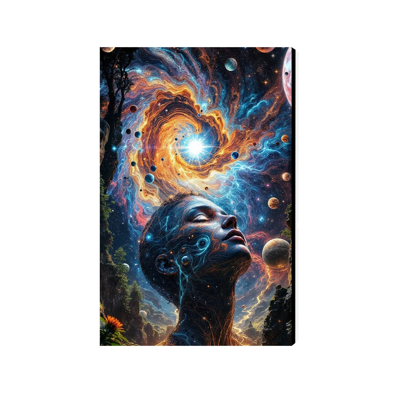 تابلو شاسی عرش مدل فانتزی منظره فضا و کهکشان کد As5226