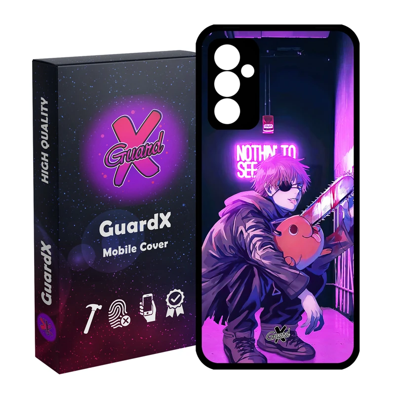 کاور گارد ایکس طرح Chainsaw Man Anime مدل Glass10625 مناسب برای گوشی موبایل سامسونگ Galaxy A55 / A55 5G