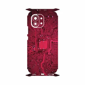 MAHOOT Red-Printed-Circuit-Board-FullSkin Cover Sticker for Xiaomi Mi 11 5G