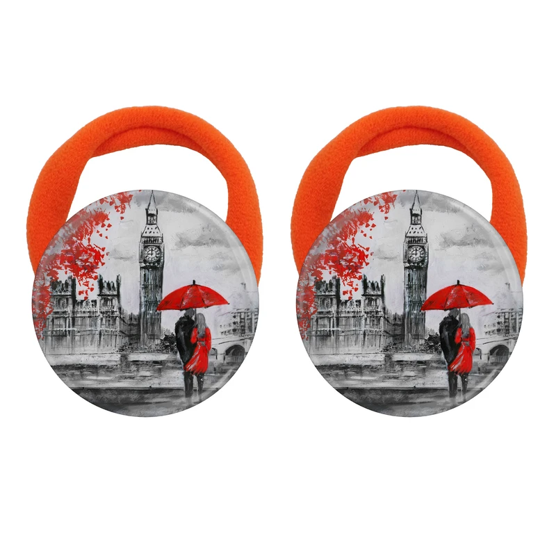 کش مو زنانه مدل خیابان لندن برج ساعت بیگ بن زن و مرد کد 1041 بسته دو عددی