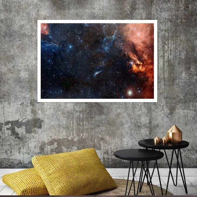 تابلو بکلیت طرح کهکشان مدل قاب شاسی W-s8336