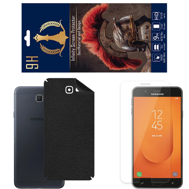 برچسب پوششی اینفینیتی مدل CH مناسب برای گوشی موبایل سامسونگ Galaxy J7 Prime به همراه محافظ صفحه نمایش  