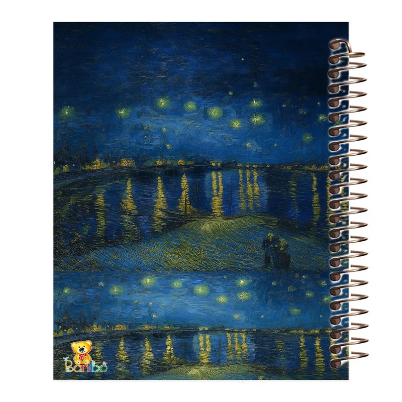 دفتر مشق 100 برگ بانیبو طرح ونگوگ  کد 1105