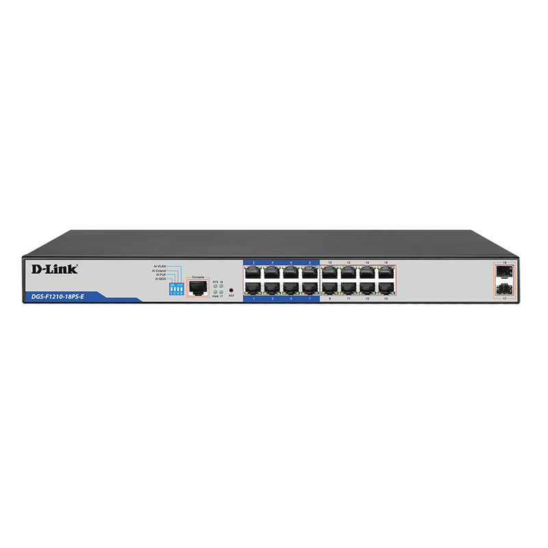 سوییچ شبکه دی لینک D-LINK مدل DGS-F1210-18PS