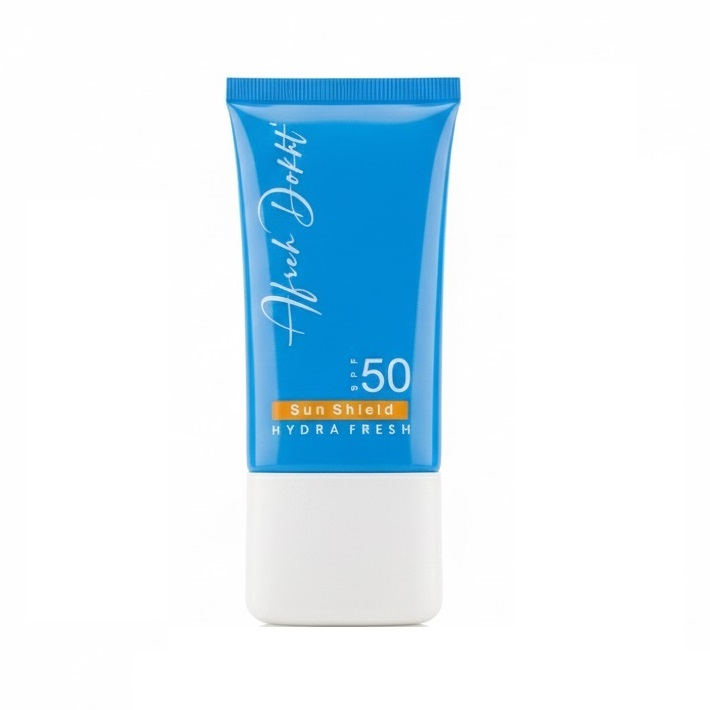 کرم ضد آفتاب بی‌رنگ صورت آفره دخت SPF 50 مدل HYDRA ‌محافظ UVA ،UVB و PA+++،مناسب برای انواع پوست‌ حجم 40 میلی‌لیتر