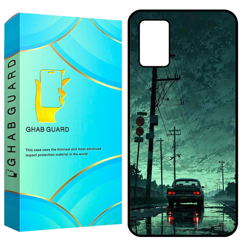 کاور قاب گارد طرح ماشین و جاده مدل GCHPA03S مناسب برای گوشی موبایل سامسونگ Galaxy A02s / M02s / A03s  