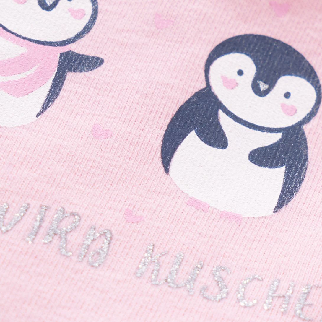 تی شرت آستین بلند دخترانه توپومینی مدل 37832 سه پنگوئنی -  - 5