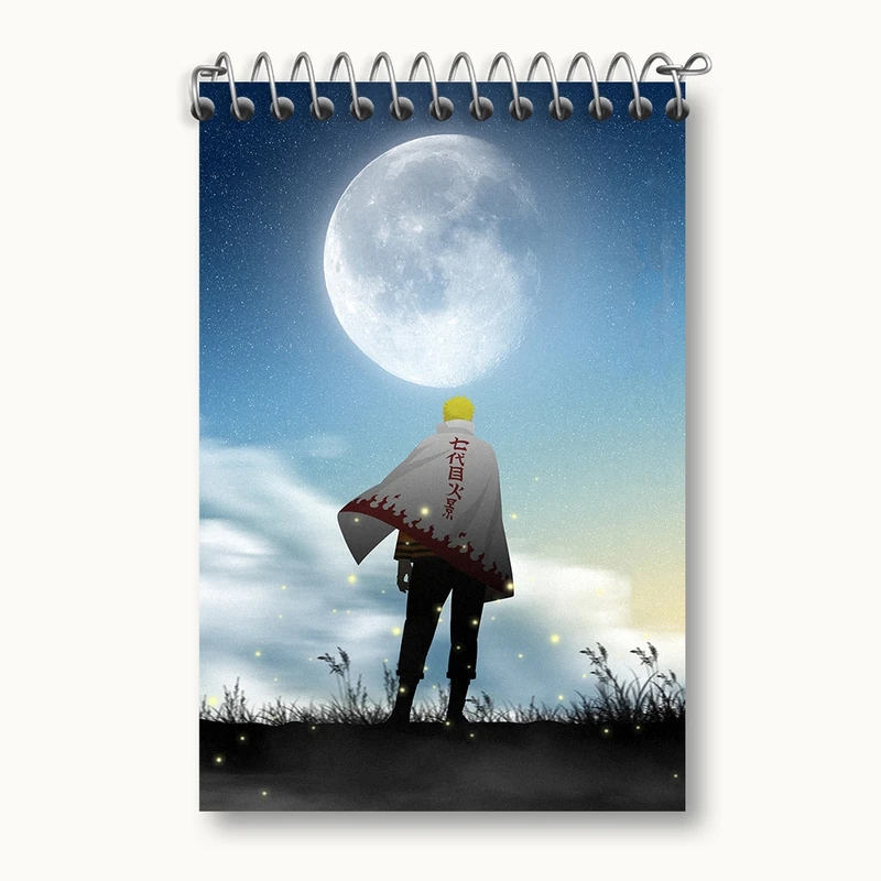 دفتر یادداشت 50 برگ خندالو مدل انیمه ناروتو (Naruto) کد F820