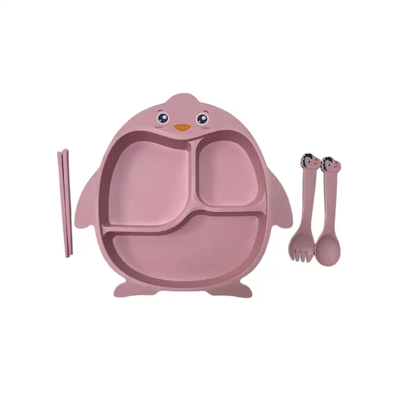 سرویس غذا خوری کودک 4 پارچه مدل پرنده