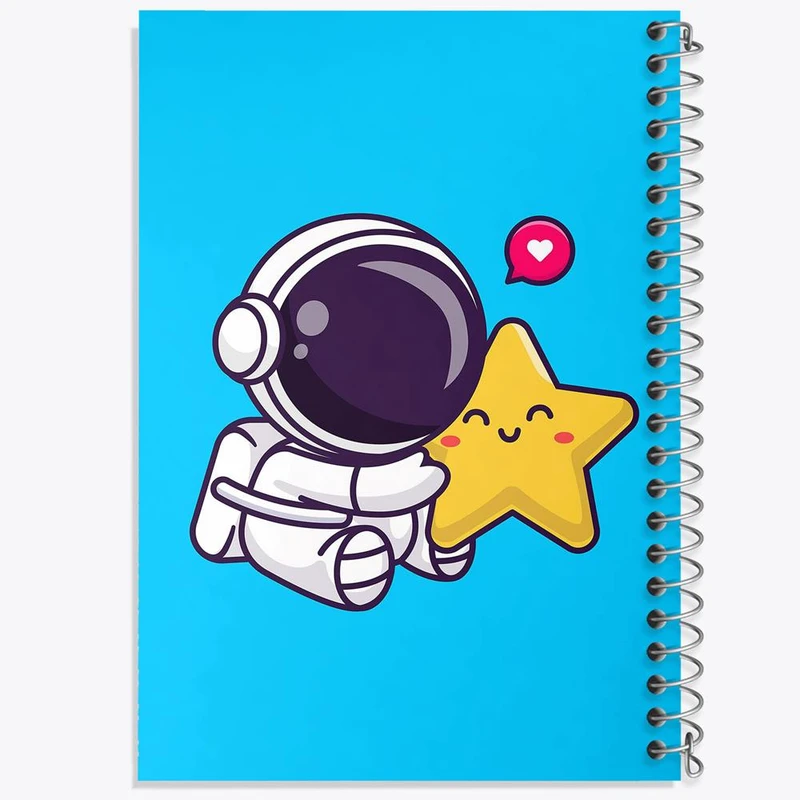 دفتر نت موسیقی 50 برگ خندالو مدل فضانورد کد 25066