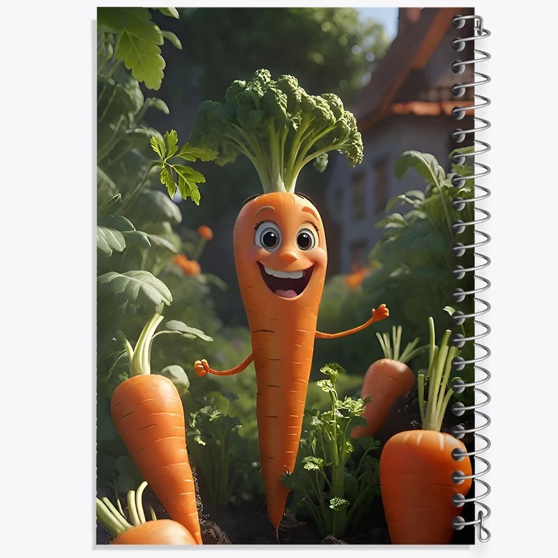 دفتر لیست خرید 50 برگ خندالو طرح هویج بامزه کد F7832