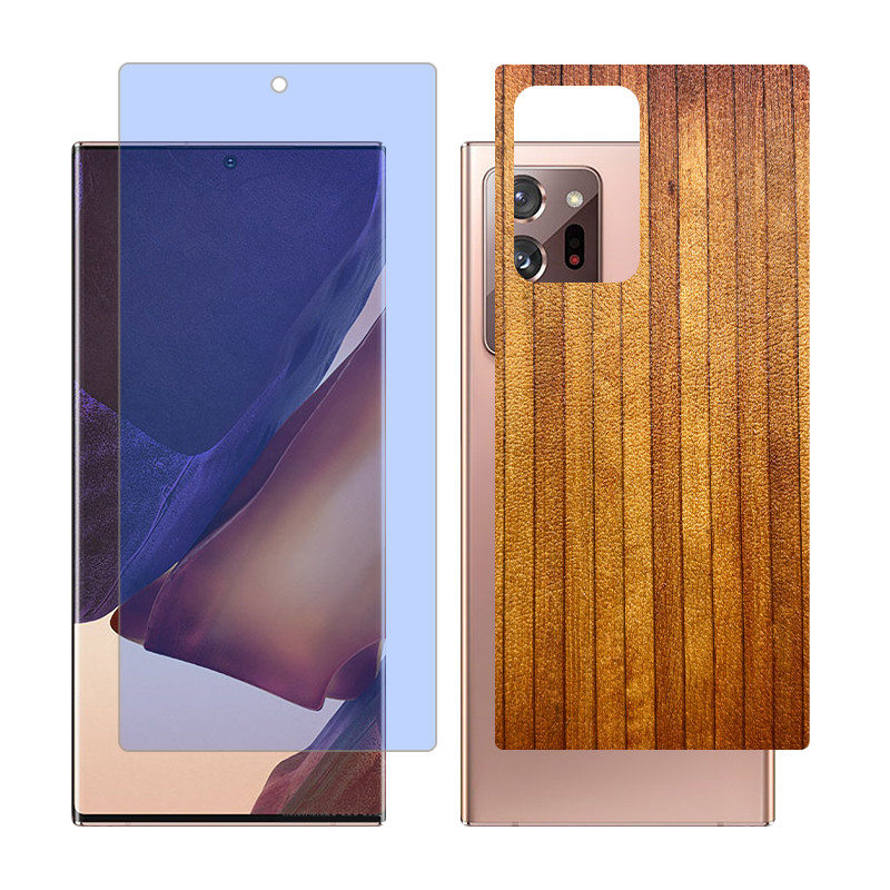 محافظ صفحه نمایش مات آنتی بلو گلس مدل Together مناسب برای گوشی موبایل سامسونگ Galaxy Note20 Ultra 5G به همراه برچسب پوششی پشت گوشی