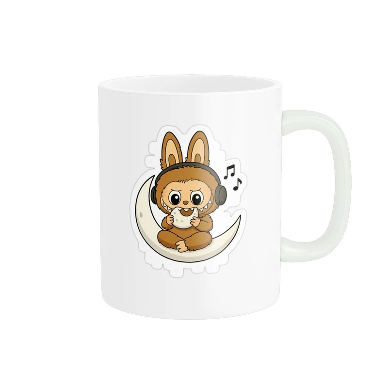 ماگ پاد آفرین مدل لبوبو کیوت روی ماه کد 1120