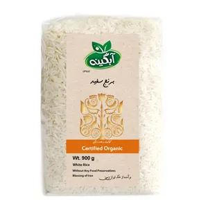  برنج سفید طارم سبز آبگینه - 900 گرم