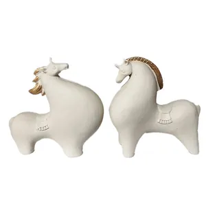 مجسمه مدل اسب مدرن مجموعه 2 عددی