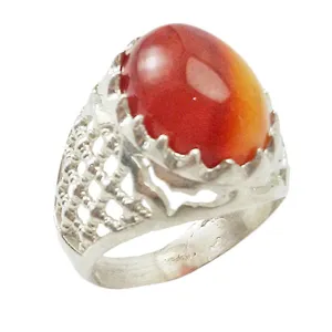 انگشتر نقره مردانه مدل عقیق سرخ کد 17218791