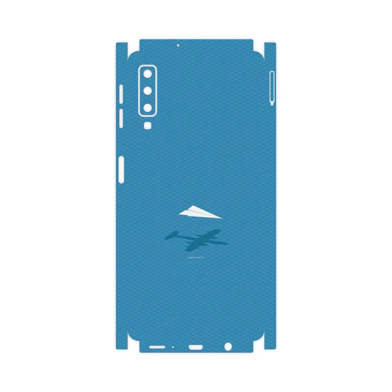 برچسب پوششی ماهوت مدل Minimal Paper Airplane-FullSkin مناسب برای گوشی موبایل سامسونگ Galaxy A7 2018