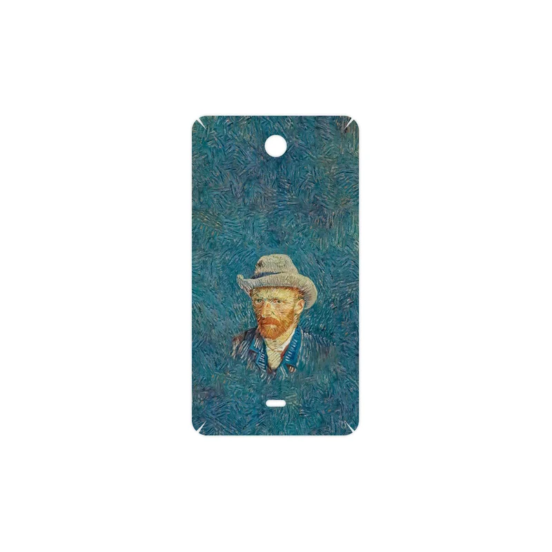 برچسب پوششی ماهوت مدل Self portrait with a gray felt hat مناسب برای گوشی موبایل مایکروسافت Lumia 430