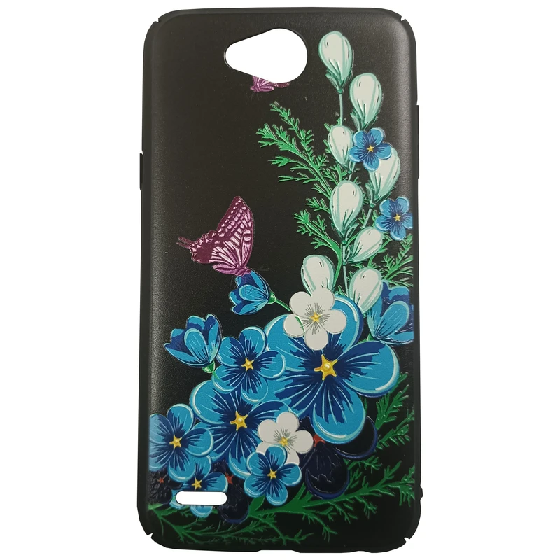 کاور مدل فانتزی کد 06 طرح گل آبی مناسب برای گوشی موبایل ال جی X Power 2